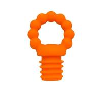 ZNTIHZ 10 Tapones de Silicona for Botellas, multifuncionales for sellar Vino, adecuados for Uso en el hogar, la Sala Estar y Hotel para Vino,Cerveza,Champán(Orange)