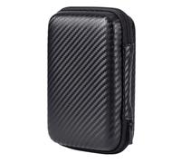 ZNTIHZ Bolsa de Almacenamiento portátil EVA 2 Piezas con Cremallera for Disco Duro móvil, Cable Datos U, Cargador teléfono, protección para Almacenar Cables De Datos