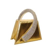 ZNTIHZ Bolso cuadrado de satén lujo for mujer, cartera mano for fiesta boda, con asa diamantes brillantes, cruzado noche Para Cenas Y Riestas(Color 1)