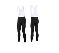 ZNTIHZ Pantalones de Ciclismo Invierno clásicos Negros Forro Polar térmico con Tirantes Largos for Hombre, Pantalones Cortos Deportivos for Correr para Ciclismo Y Turismo(White,L)