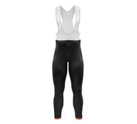 ZNTIHZ Pantalones de Ciclismo Profesionales for Mujer, Invierno, Forro Polar, Cintura Alta, elásticos, Secado rápido, con Tirantes for Carretera para Ciclismo Y Turismo(Black,S)