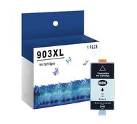 ZNTKJ 903 903XL Cartuchos De Tinta Paquete Múltiple Compatibles para HP OfficeJet Pro 6950 6960 6970 Multifunción, Alto Rendimiento, 1500 Páginas,Black-1 Pack