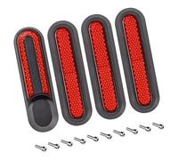 ZnttUu Pegatina reflectante para scooter horquilla delantera reflector señal de advertencia cubierta decorativa coche adhesivo reflectante accesorios para horquilla delantera scooter reflector