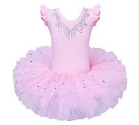 ZNYUNE Niña Tutu Vestido de Ballet Danza Clásico B184 Rosa XL