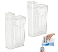 ZNZNANG 2 dispensadores de detergente para lavandería, contenedor de cuentas para suavizante de tela, botella de detergente suavizante (Transparencia)