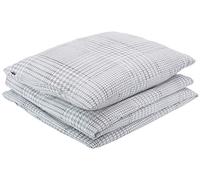 Zo.Home Anton - Funda nórdica (100% algodón, 140 x 220 cm, 1 Piezas), Color Gris