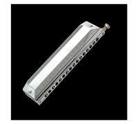 ZOAPDEBCE Armónica diatónica para niños y adultos, 12/16 Holes Chromatic Scale Harmonica C Key Black Gold Professional Mouth Harmonica Playing Musical Instrument harmonica Beginners(Silver 16 Holes)