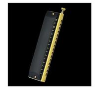 ZOAPDEBCE Armónica diatónica para niños y adultos, 12/16 Holes Chromatic Scale Harmonica C Key Black Gold Professional Mouth Harmonica Playing Musical Instrument harmonica Beginners(Black King 16 Hole