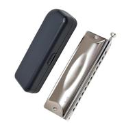 ZOAPDEBCE Armónica diatónica para niños y adultos, Chromatic Harmonica Instrument 64s 16 Holes / 48 12 Holes Professional Student Harmonica harmonica Beginners(64 16 holes)