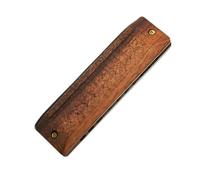 ZOAPDEBCE Armónica diatónica para niños y adultos, Harmonica wood Diatonic Harmonica Professional Grade Harmonica Key of C harmonica Beginners(G)
