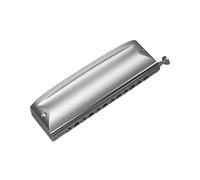 ZOAPDEBCE Armónica diatónica para niños y adultos, Student Harmonica Durable Silver Gold Professional Harmonica 12 Hole Chromatic Harmonica harmonica Beginners(Key of A)