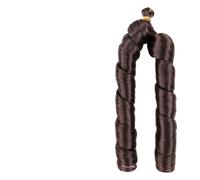 ZOAPDEBCE Cinta de extensión del cabello humano, Extensiones de cabello de ganchillo con rizos en espiral sintéticos, rizos, cabello trenzado, trenzas rizadas españolas preestiradas for mujeres (4)(4)