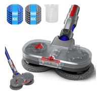 ZOBMIO - Cabezal de fregona eléctrica para Dyson V7, V8, V10, V11, V15, aspiradora, suelo eléctrico con depósito de agua extraíble y 12 fregonas lavables