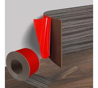 Zócalo blando autoadhesivo de grano de sándalo, 10 cm x 3 m, zócalo flexible de PVC, zócalo autoadhesivo, fácil de cortar, zócalo plano, para salón, dormitorio