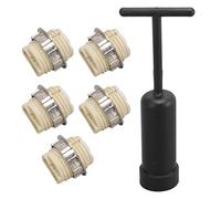 Zócalo de Bombilla Led G9, 5 uds., Portalámparas Cerámico, Zócalo de Base en Miniatura, Zócalo Led con Herramienta de Extracción de Anillo de Zócalo