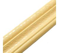Zócalo de espuma para bordes de pared, Tira autoadhesiva for borde de pared zócalo riel Dado, multicolor(Cream-colored)