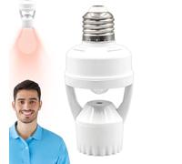 Zócalo de luz con sensor de movimiento - E27 cabeza de lámpara de sensor de radar inducción del cuerpo humano interruptor de retardo inteligente pasillo lámpara de ahorro de energía doméstica lámpara