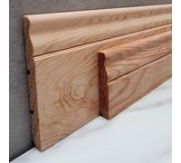 Zócalo de madera molida Luis XV, zócalo de pino natural, sin nudos, fabricación francesa, altura 7 cm o 11 cm, MadeInNature (11 cm, 40 ml)