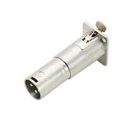 Zócalo de Metal Tipo D de Tres Núcleos para Convertidor de Conexión de Audio Base de Montaje XLR Hembra A XLR Macho