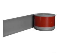 Zócalo de PVC de 4 m para moldura de base de pared con configuración de borde en L y propiedades físicas estables para entornos interiores (gris)