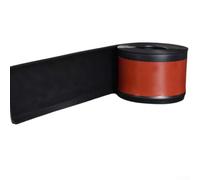 Zócalo de PVC de 4 m para moldura de base de pared con configuración de borde en L y propiedades físicas estables para entornos interiores (negro)