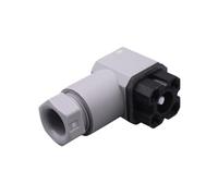 Zócalo de válvula solenoide gris G4W1F - Conector conectable en campo de alimentación serie G, terminal hembra en ángulo de 4 pines, 50 V CA/CC(10PCS)