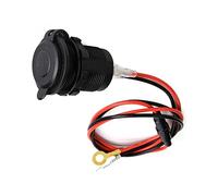Zócalo del Encendedor de Cigarrillos de 12V/24V,Toma Mechero 12V,Zócalo del Encendedor de Cigarrillos,Toma de encendedor para automóviles,Adecuado para barcos,Motocicletas,Con alambre de fusible 1m