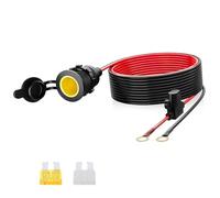 Zócalo del Encendedor de Cigarrillos, Toma Encendedor de Cigarrillos 12-24 V, 1M 14AWG 20A/25A, Resistente al Agua y Polvo, Toma Mechero Ideal para Vehículos, Barcos y Motocicletas