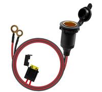Zócalo del Encendedor de Cigarrillos, Waterproof Toma de Encendedor de Cigarrillos de Coche 12V / 24V DC, Toma de Mechero con Cable de Conexión de 1.2m, para Coche, Motocicleta, Barco