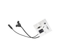 Zócalo Multimedia, USB VGA Audio de 3,5 Mm Red RJ45 Placa de Pared Multifunción, Salida de Panel de Información Multimedia para Oficina de Hotel en Casa