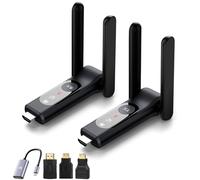 Zocibihi Transmisor y receptor HDMI inalámbrico mejorado, soporta hasta 6 dispositivos conectados. Rango de baja latencia de 165 pies/50 m con doble banda 2.4G/5.8G, Plug & Play para PC/portátil/TV