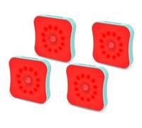 ZOCIFINER Luces nocturnas con sensor de movimiento rojo, luz roja recargable que funciona con pilas para dormir, luces nocturnas magnéticas para baño, dormitorio, ayuda para dormir, escalera, paquete