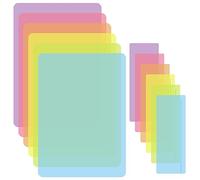 Zocipro 12Pcs Superposiciones de Dislexia, 6Pcs A4 Overlays de Colores con 6 Reglas de Lectura, Ayudas de Colores para Dislexia, TDAH, Síndrome de Irlens, Reducir el Estrés Visual