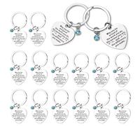 Zocipro 16Pcs Regalo de Agradecimiento, May You Be Proud of The Work You Do Llavero Corazón, Regalos de Agradecimiento para Empleados, Colegas, Profesores, Médicos