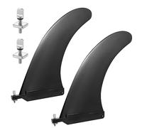 Zocipro 2Pcs 9 Pulgadas Quilla Paddle Surf, Aleta Central de Tabla de Surf | Nylon Longboard Single Fin con 4 Tornillos, Desmontable Accesorios para Tablas de Surf, Remo de Canoas