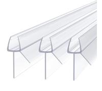 Zocipro 3x Goma Mampara Ducha de 40cm, para Puertas de Cristal de 4-6mm, Junta para Mampara de Ducha con Borde de Goma, Junta de Repuesto para Puerta de Ducha Regulable