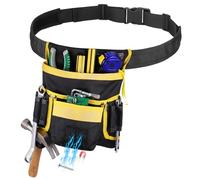 Zocipro Cinturon Herramientas, Ajustable Porta Herramientas Cintura Profesional con 14 Bolsillos, Organizador de Herramientas Multifuncional para Carpintero, Electricista