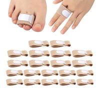 ZOCONE 20 Piezas Corrector Dedo Martillo Pie Vendaje Dedo Pie y Mano Separador de Dedos Tela Ferula Dedo Martillo para Hombres y Mujeres Ajustable Enderezador de Dedos Pies para Garra Martillo