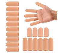 ZOCONE 20 piezas Protector Dedos Mano de Gel Dediles para Dedos Manos de Silicona para Agrietamiento de Dedos, Callos, Artritis