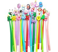 ZOCONE 25 Piezas Bolígrafos Divertidos para Regalar Kawaii Bolígrafos de Animales de Dibujos Lindos Bolígrafos Gel Niños Pack Boligrafos Divertidos Regalo Cumpleaños Niños Adolescentes Colegio Oficina
