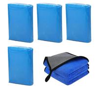 ZOCONE 4 Piezas Clay Bar Coche Azul 100g Barra de Arcilla de Coche Limpiadora de Autos con 2 Microfibra Toalla de Limpiezade Coche, Clay Bar Barra de Arcilla para Coche para Limpieza Sin Daños