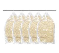 ZOCONE 5 Piezas Bolsas al Vacio Ropa con Percha para Colgar Bolsas Almacenaje Ropa Vacio Fundas Ropa Armario 110x70cm Plástico Bolsas Ropa Colgantes Ahorra Espacio Resistente al Agua y al Polvo