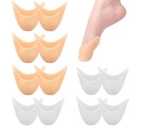 ZOCONE 6 Pares Protectores Dedos Pies Silicona, Punteras de Silicona Toe Protector Dedos Pie Ballet con Agujero Transpirable Protectores de Dedos de Los Pies Silicona Punteras Dedos Pies para Zapatos