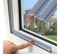 ZOCONE 6M Burlete Ventana Corredera, Tira Aislante Autoadhesiva Gris Tira Sellado Ventana A Prueba de Viento y de Ruido Burlete Puerta Entrada Sellar Puertas Frio Cinta Adhesiva Aislante para Ventanas