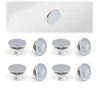 ZOCONE 8 Piezas Embellecedor Lavabo Agujero, Anillo Desbordamiento Embellecedor Rebosadero Lavabo Redondo Tapa Rebosadero, Embellecedor Ddesague Lavabo Inserto para Fregadero Cocina