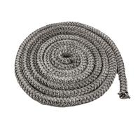 ZOCONE Junta Puerta Chimenea Φ8mm x 4m Junta Refractaria Chimenea de Leña, Negro Cuerda de la Estufa Fumador Chimenea Quemador