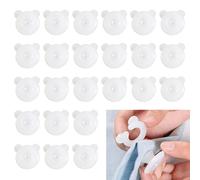 ZOCONE Sujeciones para Edredón 24 Piezas Plástico Clips de Fijación Edredón Pinzas para Fundas Nordicas Clips de Sujecion Sin Aguja para Edredones Finos