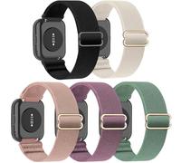ZOCOVIN Paquete de 5 correas elásticas para reloj Amazfit Bip 5/GTR 4/GTR 3 Pro/GTR 3/GTR 2/2e/GTR de 47 mm, correa elástica de nailon deportivo suave para Amazfit Balance/Cheetah