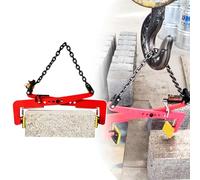 ZOCWJK Abrazaderas de elevación de piedra ajustables resistentes para manejar bloques de hormigón, abrazadera de elevación de piedra resistente y herramienta de cadena, ideal (