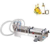 ZOCWJK Máquina de llenado neumática - Llenadora semiautomática para bebidas, jugos, leches y acero inoxidable, capacidad de 10-500 ml, 2 cabezales, 10-100 ml